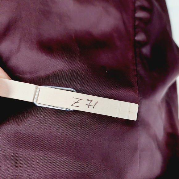 Cole Haan Signature in Burgundy Down Zip Up Winter Coat Z71 - Picture 11 of 11